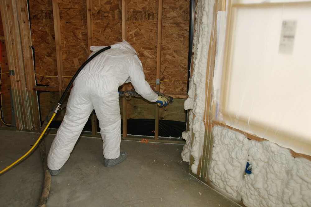 SPF insulation seals gaps to reduce air leaks.