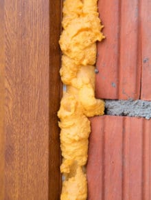 polyurethane foam cavity wall